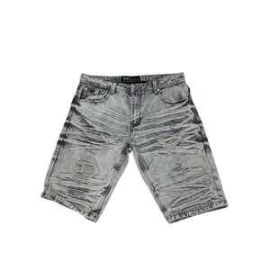 Switch Remarkable Jean Shorts Sz 36W White Stone Wash
